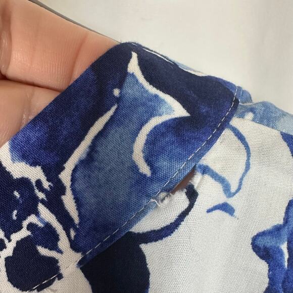 New Jessica Howard Blue White Floral Fit & Flare Dress Women's 16 Feminine - Picture 11 of 11